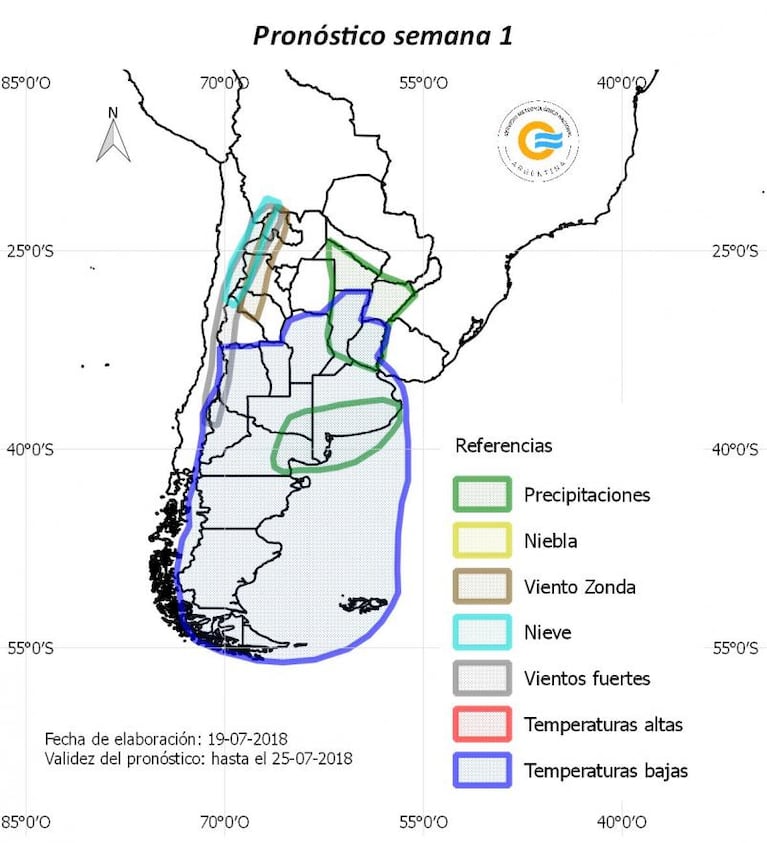 La ola polar alcanza a dos tercios del país y pronostican nevadas en Córdoba