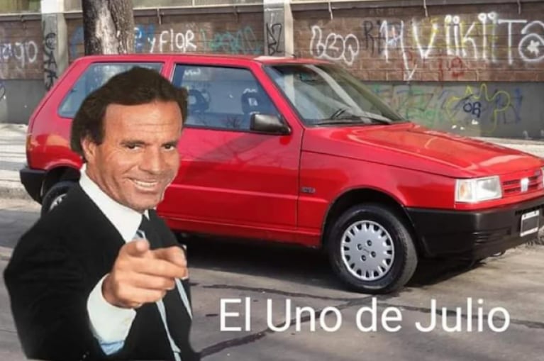 La opinión de Julio Iglesias sobre los infaltables memes por la llegada del séptimo mes del año