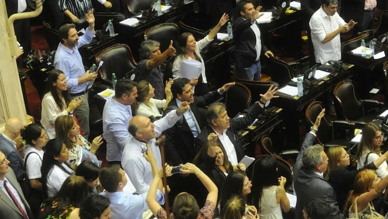 La oposición celebró la suspensión del debate.