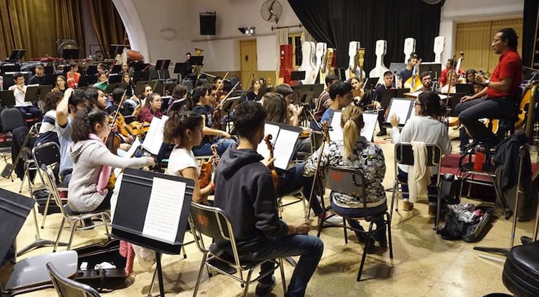 La Orquesta Académica prepara una nueva presentación.