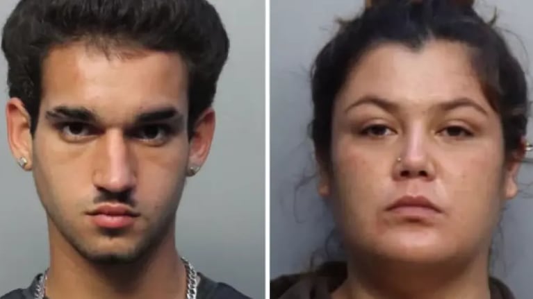 La pareja de presos que logró tener una hija a través del aire acondicionado. Imagen subida a Internet por Miami Dade Corrections.