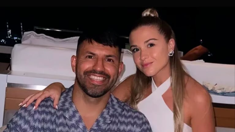 La pareja disfrutó del océano índico.
