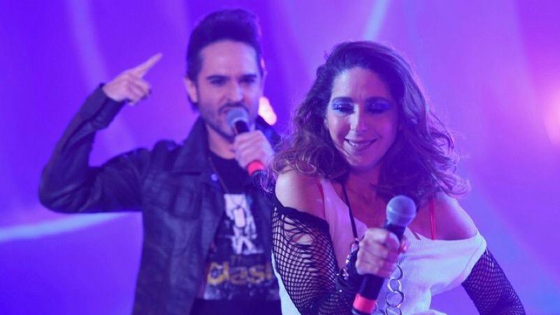 La pareja no logró convencer al jurado con su performance. 