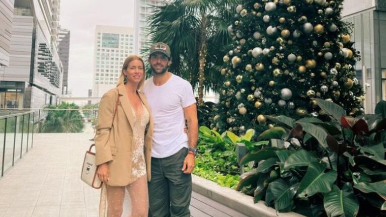 La pareja recorrió el centro de Miami Beach.