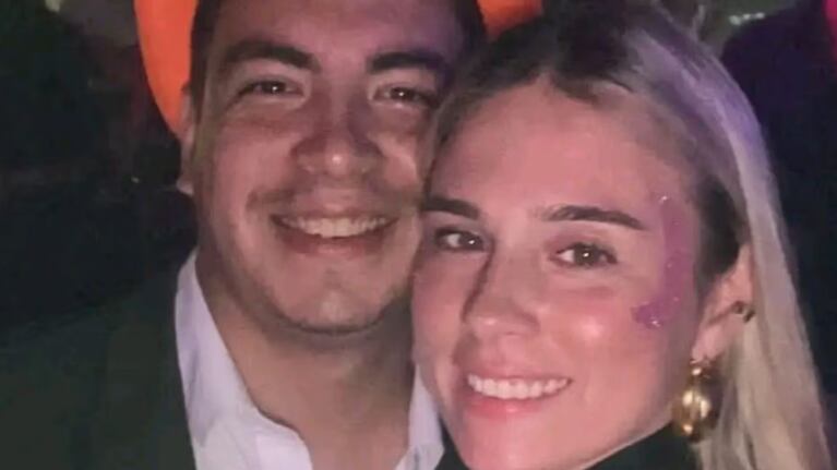 La pareja regresaba de un casamiento cuando el temporal los sorprendió.
