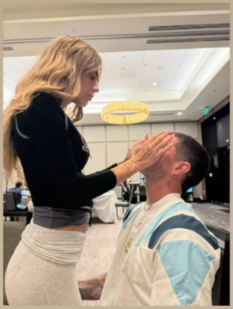 La pareja se vio en los descansos de la Scaloneta en medio del Mundial.