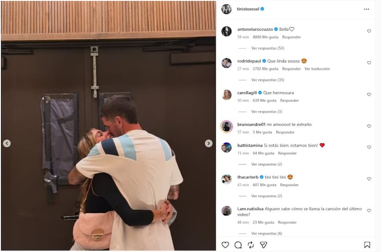 La pareja se vio en los descansos de la Scaloneta en medio del Mundial.