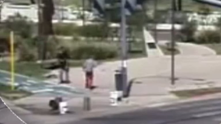La pelea se produjo en la zona de la Plaza de las Américas.