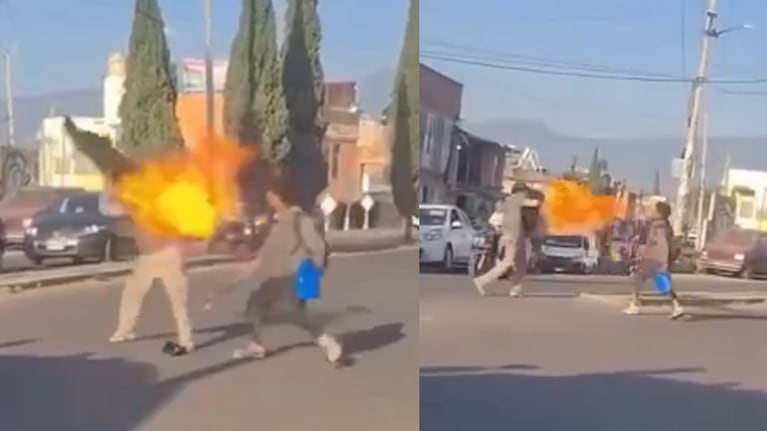 La pelea viral que se volvió furor en las redes sociales.