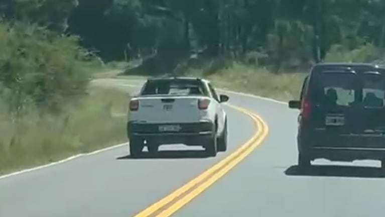 La peligrosísima maniobra en Calamuchita.