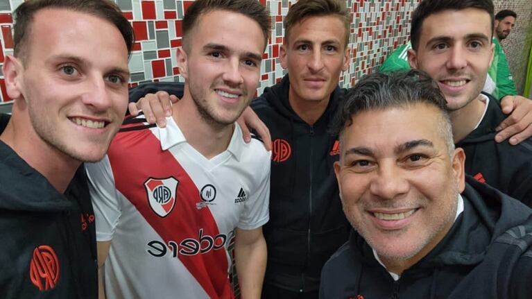 La Pepa Brizuela en la despedida de Leo Ponzio