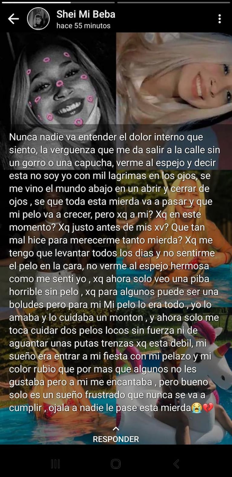 La pesadilla de una adolescente que fue a la peluquería para su fiesta de 15 y quedó pelada