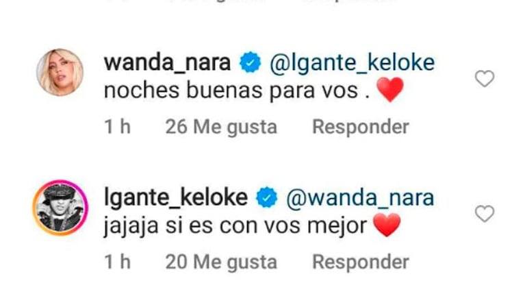 La picante invitación que L-Gante le hizo a Wanda Nara