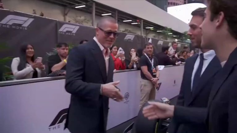 La pícara frase de Colapinto tras el encuentro con Brad Pitt: “Me sorprendió lo afeitado que estaba”