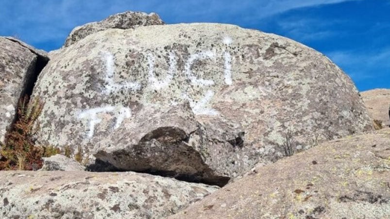 La pintura del turista detenido. 