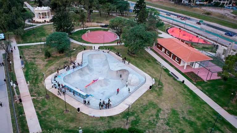 La pista de BMX en el Parque Las Heras-Elisa.