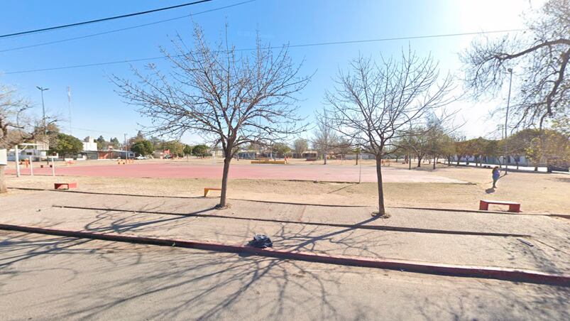 La plaza de barrio Parque República donde fue el ataque.