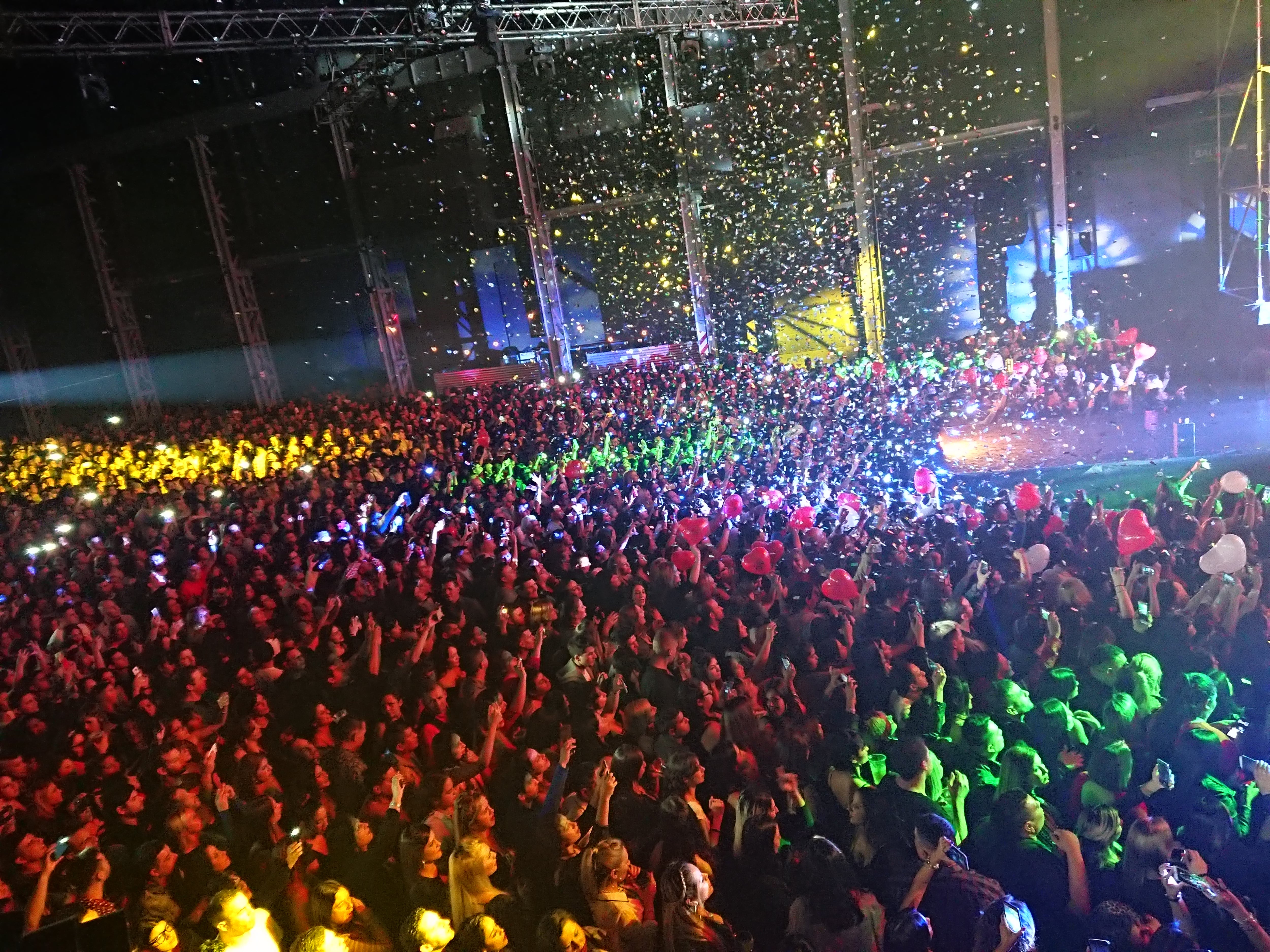 La Plaza de la Música mostró un lleno total en la noche del sábado. 