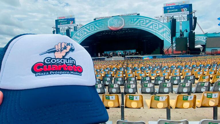 La Plaza Próspero Molina lista para el Cosquín Cuarteto 2022.