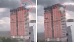 La pluma estaba en el techo de un edificio de 15 pisos. 