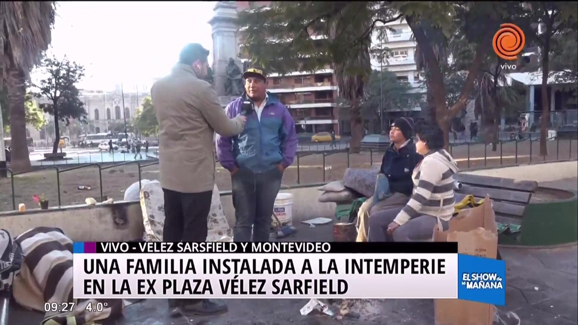 La pobreza se instaló en la plaza