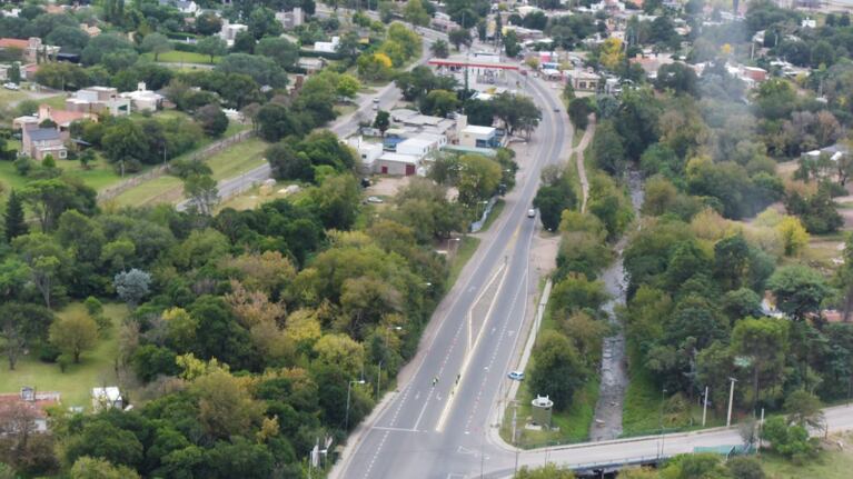 La Policía también vigila desde el aire que se cumpla el aislamiento obligatorio. / Foto: Gobierno de Córdoba