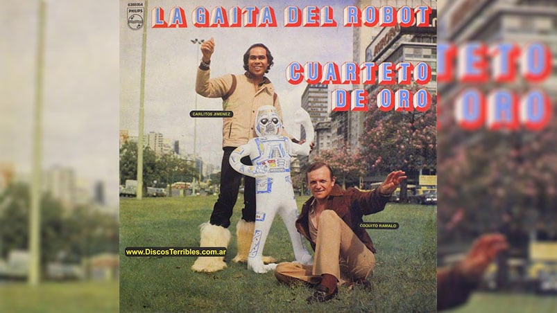 La portada del disco "La gaita del robot".