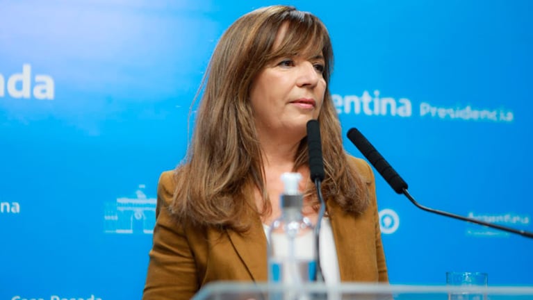 La portavoz presidencial Gabriela Cerruti.