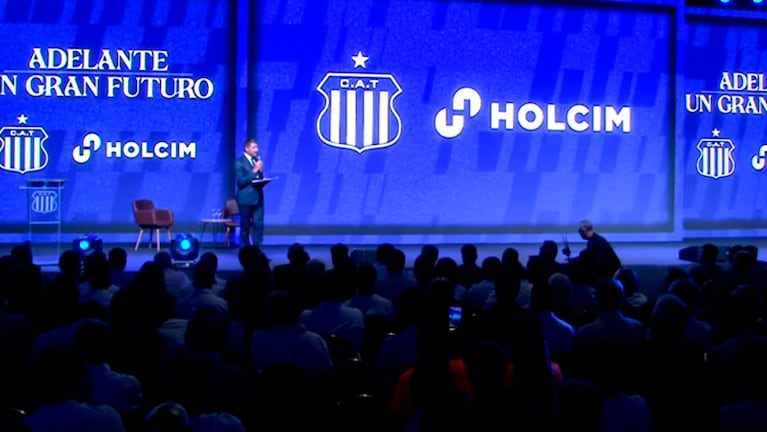 La presentación de Talleres de su nueva alianza estratégica con Holcim.