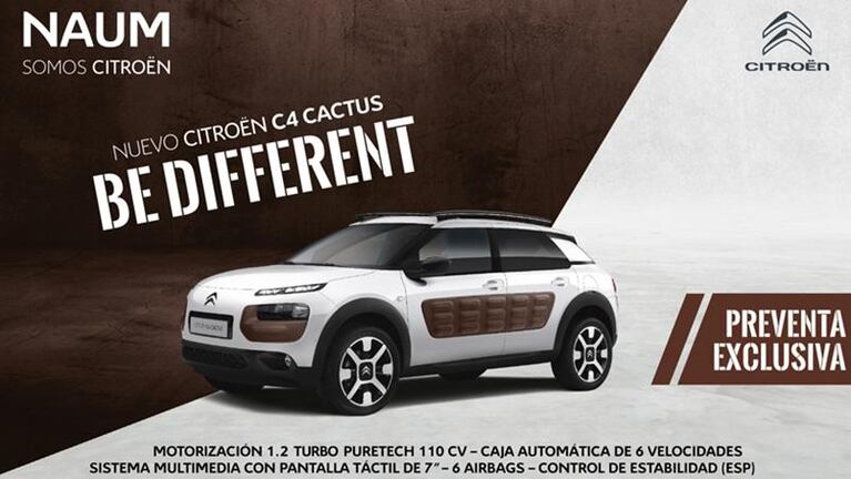 La preventa del nuevo Citroën C4 Cactus, ¡en Naum!