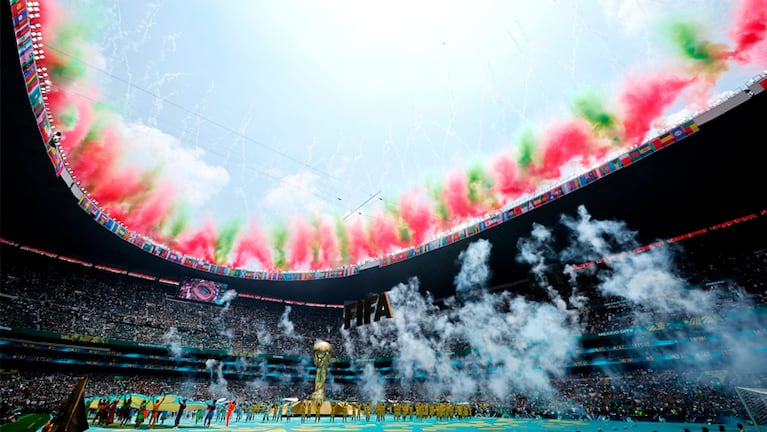 La primera de las ceremonias inaugurales en el Estadio Azteca de México. Foto: @fifaworldcup_es