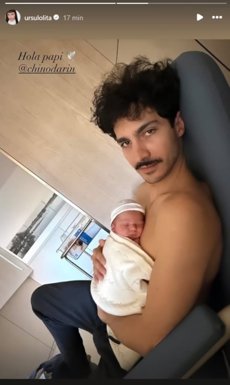 La primera foto del Chino Darín junto a su hijo Dante.