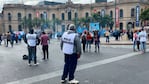 La protesta generó cortes de tránsito en el centro de Córdoba. Foto: Luchi Ybáñez/El Doce.