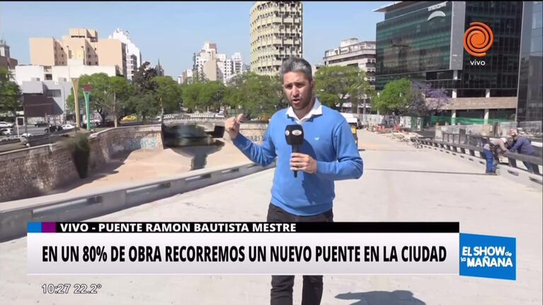 La Provincia finalizará las obras del puente Ramón Bautista Mestre a fines de año