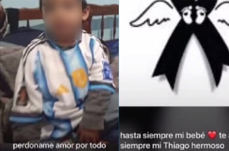 La publicación de la madre detenida.