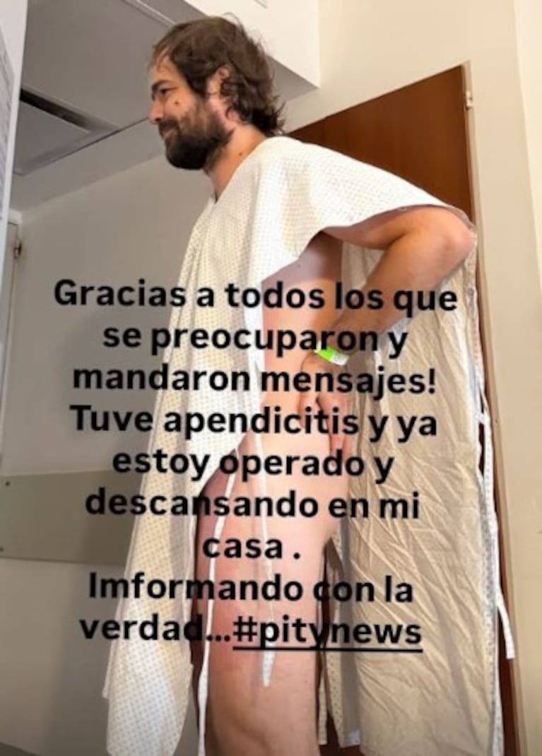 La publicación de Peter Lanzani en sus redes.