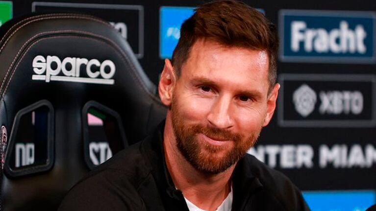 La Pulga, más feliz que nunca en su nuevo club.