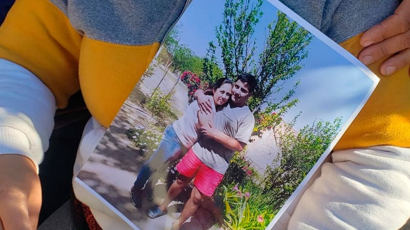 La pultima foto de Joaquín Paredes con su mamá Soledad.