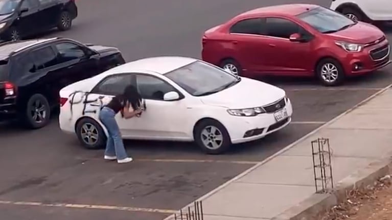 La reacción de la joven en Ecuador.