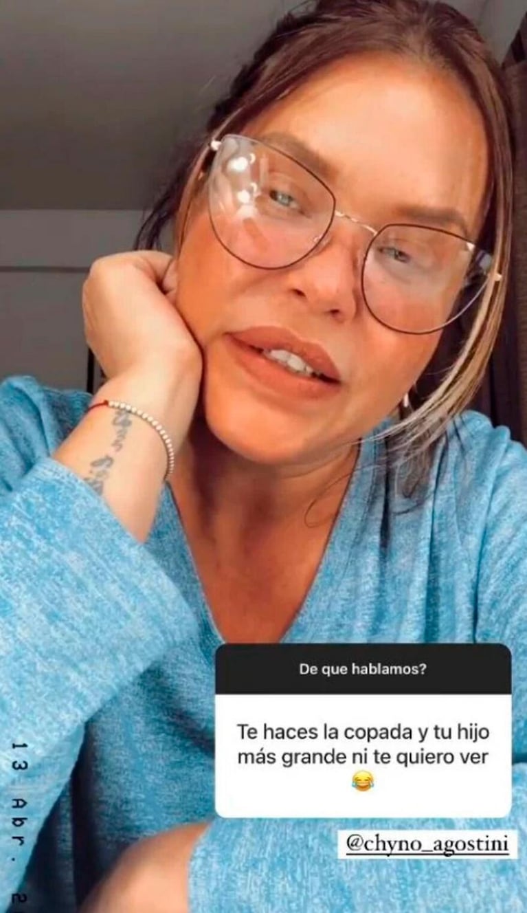 La reacción de Nazarena Vélez por un comentario agresivo contra su hijo