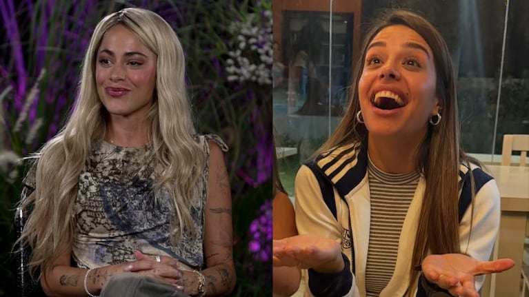 La reacción de Tini Stoessel al escuchar a Euge Quevedo.
