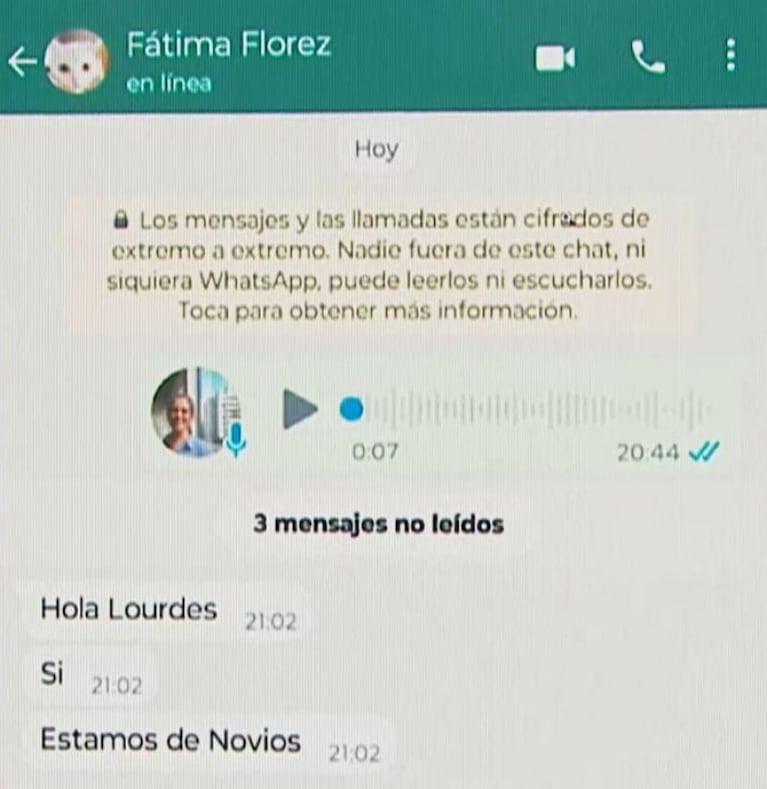 La respuesta de Fátima Florez sobre su noviazgo con Milei a El Doce
