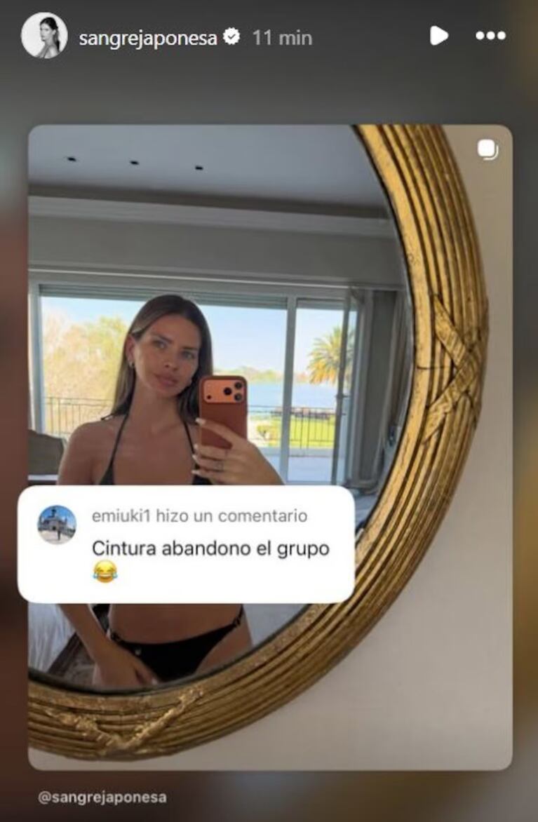 La respuesta de la China Suárez.