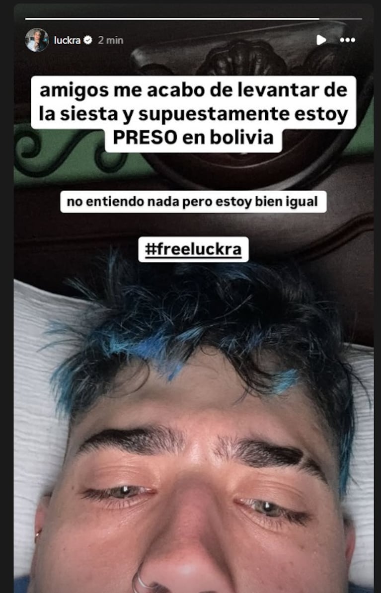 La respuesta de Luck Ra a la noticia de su arresto.