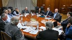 La reunión de este martes en el Ministerio de Economía. 