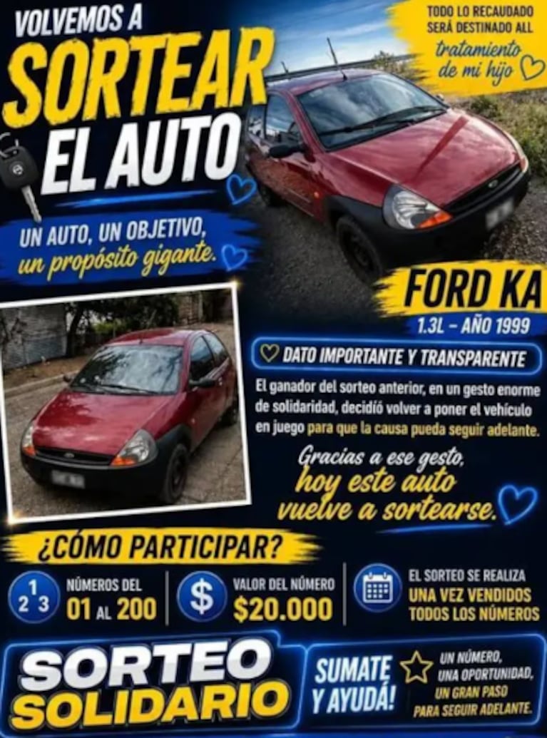 La rifa se vendió en Chubut.