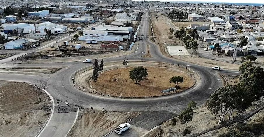 La rotonda donde ocurrió la tragedia.
