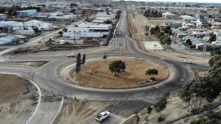 La rotonda donde ocurrió la tragedia.