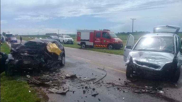 La ruta 8 fue el escenario de un choque fatal. Foto: Roberto Cugino.