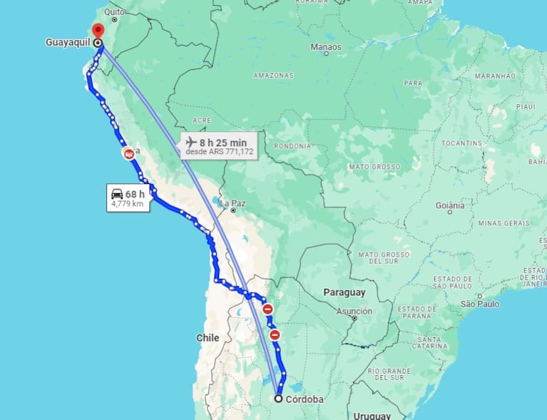 La ruta de Talleres en la Libertadores: las distancias y costos para viajar